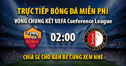 Trực tiếp AS Roma vs Feyenoord 02:00, ngày 26/05/2022 - Vebo.live
Xem trực tiếp trận AS Roma vs Feyenoord trong khuôn khổ giải UEFA Europa Conference League tốc độ cao tại Vebo TV Thống kê dữ liệu, tỉ số trực tuyến trận đấu
Xem thêm: https://vebo.live/truc-tiep/as-roma-vs-feyenoord-0200-26-05/
Hashtag: #VeboTV #Vebo #tructiepbongda #bongdatructuyen #xembongda