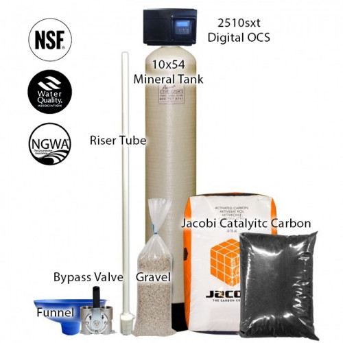 Jacobi AquaSorb CX-MCA is a 12 x 40 catalytic, high activity granular activated carbon manufactured by steam activation of select coconut shell charcoal. The catalytic activity of this activated carbon makes it highly effective for the removal of chloramines and hydrogen sulfide from potable water.https://www.aquascience.net/products/filtration-treatment-systems/jacobi-carbon-water-filtration-taste-odor-hydrogen-sulfide-removal