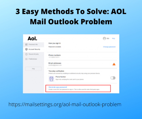 3 Easy Methods To Solve AOL Mail Outlook Problem
