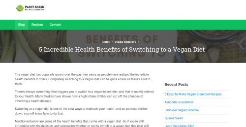 If you’re wondering whether you should switch to a Vegan-based diet and need a bit of a push, well, over here, you will discover the amazing health benefits of a vegan diet.

Read more:- https://www.plantbasedcookbook.com/5-incredible-health-benefits-of-switching-to-a-vegan-diet/