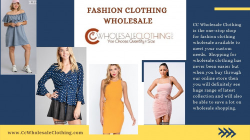 Get more detail by visiting at: https://www.ccwholesaleclothing.com/Fashion-clothing-wholesale_ep_44.html