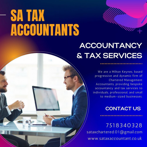 We are the accountants Milton Keynes-based progressive and dynamic firm of chartered management accountants and tax advisors, providing bespoke accountancy and tax services to individuals, sole traders, start-ups, small to medium-sized businesses, self-assessment, and partnerships. Find us, Chartered Accountants in Milton Keynes, Bedford, Northampton, and Buckinghamshire.
https://sataxaccountant.co.uk/