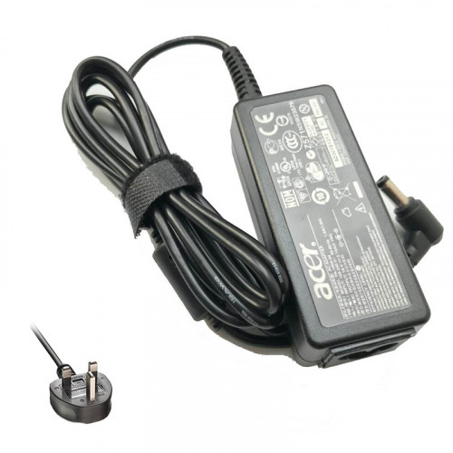 Original Acer Aspire ES1-111 UK Adapter Charger 40W
https://www.adapterworld.co.uk/index.php?main_page=product_info&products_id=1726
Product Information
Input:100-240V / 50-60Hz
Voltage-Electric current-Output: 19V-2.15A/2.1A-40W
Size of the plug: 5.5mm/1.7mm
Color: Black
Condition: New,Original
Warranty: 1 Year Warranty and 30 Days Money Back
Package Include
1 x Acer Charger
1 x Power Cable with UK Plug