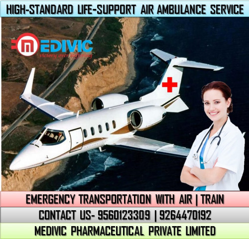 Medivic Aviation Air Ambulance Service in Kolkata provides the world-level ICU apparatuses to the emergency patient in which well-capable MD and MBBS doctors, paramedical technicians, well-skilled medical team, expert nurses, and all types of gear such as- portable ventilator, nebulizer machine, cardiac monitor, suction machine, infusion pump, and other life care tools to need on top of all life-saver things at the same time.

Website: https://www.medivicaviation.com/air-ambulance-service-kolkata/