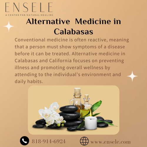 Conventional medicine is often reactive, meaning that a person must show symptoms of a disease before it can be treated. Alternative medicine in Calabasas and California focuses on preventing illness and promoting overall wellness by attending to the individual’s environment and daily habits.
More Detail: https://ensele.com/service/alternative-medicine/
#Alternative #medicine #Calabasas #Conventional #natural #healing #center