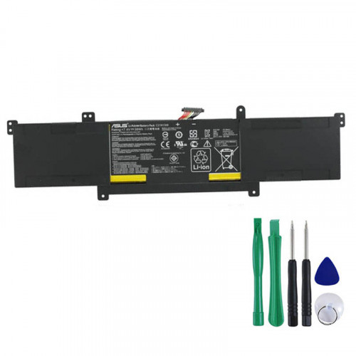 Original 38Wh Asus 0B200-00580100 Akku
 https://www.3cparts.de/original-38wh-asus-0b20000580100-akku-p-35519.html 
Produktinfo
Akkutechnologie: Li-ion
Ausgangsspannung (Volt): 7.4 Volt
Kapazität: 5100 mAh / 38 Wh / 2-Zellen
Farbe: Schwarz
Artikelzustand: Neu,100% Original
Garantie: 6 Monate / 30-Tage Rückgabe
Paket enthalten:
1 x Akku Asus (mit Werkzeugen)
Kompatibles Modell:
0B200-00580100 Asus, 0B200-00580000 Asus, AS301C Akku 38Wh - Original, C21N1309 Asus, PS6354B3 CPT,