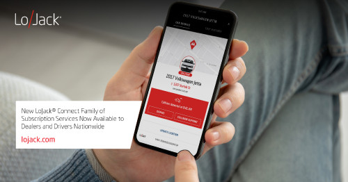What do stolen vehicle assistance, crash detection & unauthorized movement alerts have in common? They're capabilities of the new LoJack Connect family of subscription services, available for dealers & consumers nationwide. For more details visit https://www.lojack.com/