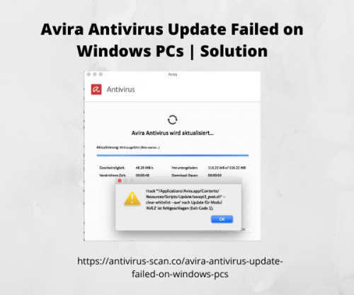 Avira Antivirus Update Failed on Windows PCs