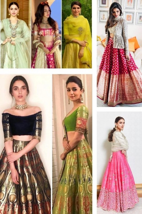 The beauty of a Banarasi lehenga is truly unmatched! They are light and look rich and traditional. If you are someone who believes in trying out different looks, opting for banarasi silk lehenga for your wedding or other functions could be a great idea. When you pair them with your elaborate wedding jewellery – you would look no less than royalty. Bollywood celebs are the perfect example when it comes to trends, fashion, or clothing ideas for various occasions. Buy @ https://www.indianweddingsaree.com/lehenga/banarasi-silk