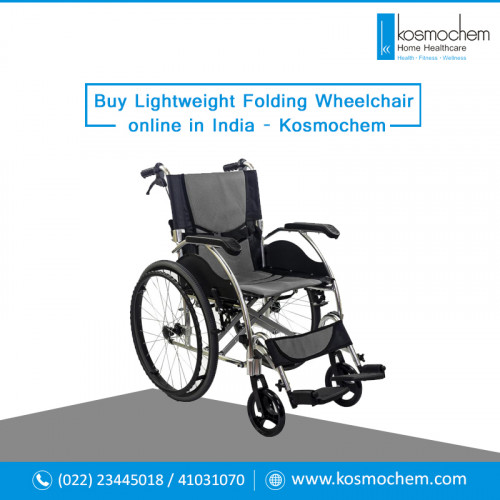 Buy ultra lightweight wheelchair from wide range of imported wheelchair for physically challenged, elderly / senior citizen and invalid persons in India at Kosmochem. Lightweight folding wheelchair is comfortable, easy to handle, folds simply. To know more about lightweight manual wheelchair, Please visit: https://www.kosmochem.com/ProductSearch.aspx?CID=201