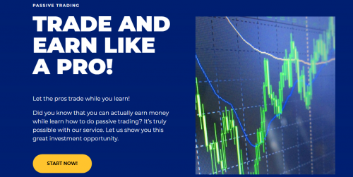 Let the pros trade while you learn! You can actually earn money while learning how to do Passive trading? Let us show you this great investment opportunity. cash fx scam, cashfx review and cash forex group.

Even if you are interested in passive trading or not, all different packages will fit your needs. You will always get access to the CashFX Academy, to be able to learn about trading and meanwhile you will earn on the trading package as well. Win-Win situation for you and your team!Our experience of trading has got us to the conclusion, "It's not easy to make money on trading"... it helped us find the solution with CashFX, let the pros earn us money!The Forex market is the largest, most liquid financial market in the world. In 2019, the daily FX volume reached USD $5.3 Trillion daily average.With over 40,000 successful payouts, proving to our satisfied customers a new way to profit in business.
#cashfxreview #cashfxscam #scalpingforexstrategy #bottrades #cashforexgroup #simpleforexstrategy #cashfxreview #tradingforexstrategies #bestforexstrategy #cashfx

Web:-  https://passivetrading.org/