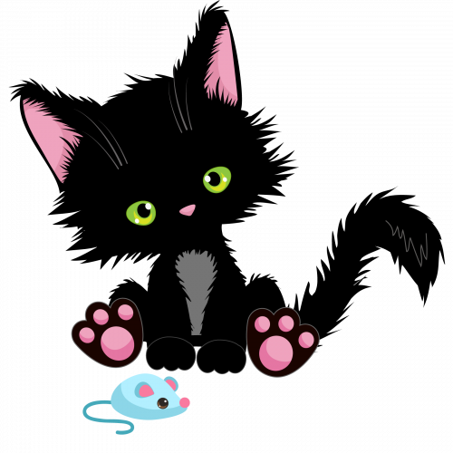 Cute Black Cat 04