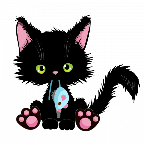 Cute Black Cat 06