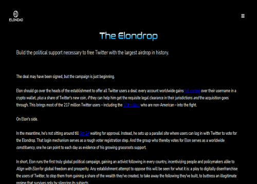 Key Takeaways. By mining, you can earn cryptocurrency without having to put down money for it. Bitcoin miners receive bitcoin as a reward for completing "blocks" of verified transactions, which are added to the blockchain.To learn more about ElonDAO and ElonDrop visit https://www.elondao.org/

#ElonDAO #ElonDrop

web: https://www.elondao.org/