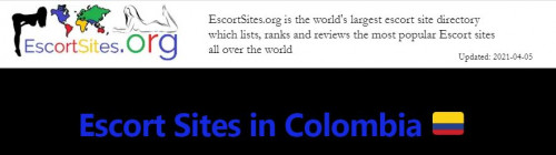 Escortsites.org is the internet’s No 1 directory for escort sites in Colombia. We provide a list of the top escort sites, popular cities for escorts in Colombia, laws about prostitution and some other info that will prepare you before linking up with your sexy Colombian escort.

Visit us: https://escortsites.org/colombia