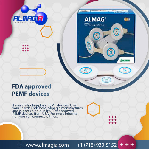 If you are looking for a PEMF devices, then your search ends here. Almagia manufactures and exports high quality, FDA approved PEMF devices from USA. For more information you can connect with us. https://almagia.com