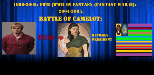 Fantasy War II Events during the Battle of Camelot (Arthur Pendragon dies and Belle French Gold beco