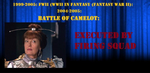 Fantasy War II Events during the Battle of Camelot (Wensicia is executed by a firing squad consistin