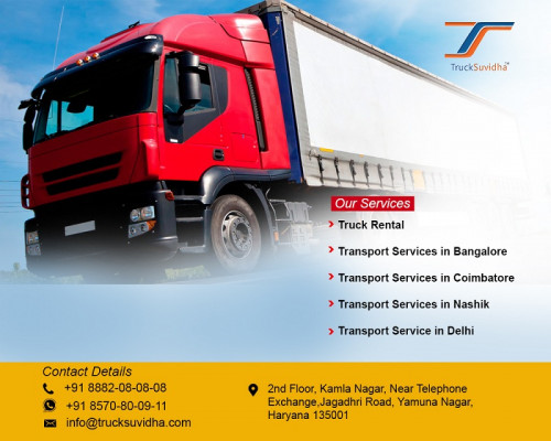 Truck Suvidha transportation agency offers online transportation solution to your shipping demand from one place to another. Even we aimed to covering the transportation services to several cities. Hyderabad to Bangalore transport services by our proficient drivers provide a solution to cater to all your goods movement.

Our Website  -    https://trucksuvidha.com/transport-services-in-bangalore.aspx

Contact No.  -     8882080808