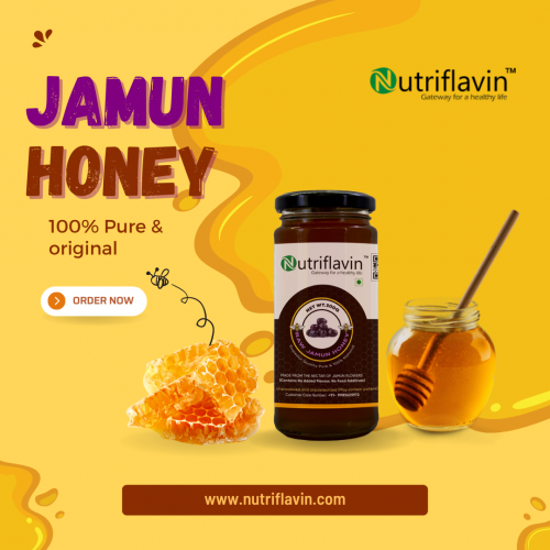 Jamun is effective at lowering blood sugar levels, encourages healthy digestion, and aids in treating heart and liver issues. You may now enjoy all the benefits of Jamun in honey by Nutriflavin’s Jamun Honey. Our Jamun honey is completely natural, free of any kind of preservative, and does not contain any additional flavors. Buy now: https://nutriflavin.com/product/jamun-honey/
