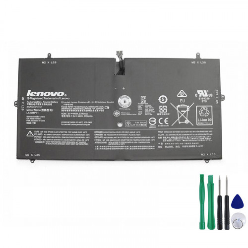 Original Batería Lenovo IdeaPad Yoga 3 Pro 44Wh
 https://www.es-adaptador.com/original-bater%C3%ADa-lenovo-ideapad-yoga-3-pro-44wh-p-76013.html 
Info producto
Tipo: Li-ion
Voltaje (Volt): 7.6 Volt
Capacidad: 44Wh
Color: Negro
Condición: Nuevo,100% Original
Garantía: 6 meses de garantía y 30 días de devolución de dinero
Paquete incluido:
1 x Batería Lenovo(con herramientas)
Modelo Compatible:
L13M4P71 L14S4P71 121500264 121500267