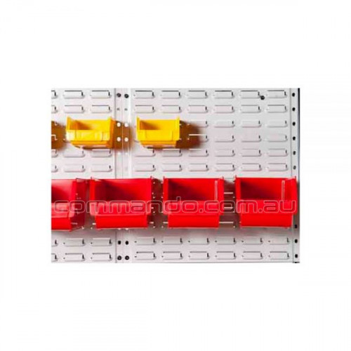 Louvred panels are the perfect backboard for arranging and hanging the various plastic storage pick bins. This Louvre panel system along with the storage pick bins provides a very useful and well organised way of sorting and storing all your small parts. For more information visit the website: https://www.commando.com.au/products/binning/louvred-panels/

#storagesystems #shelvingsystems #CommandoStorageSystems