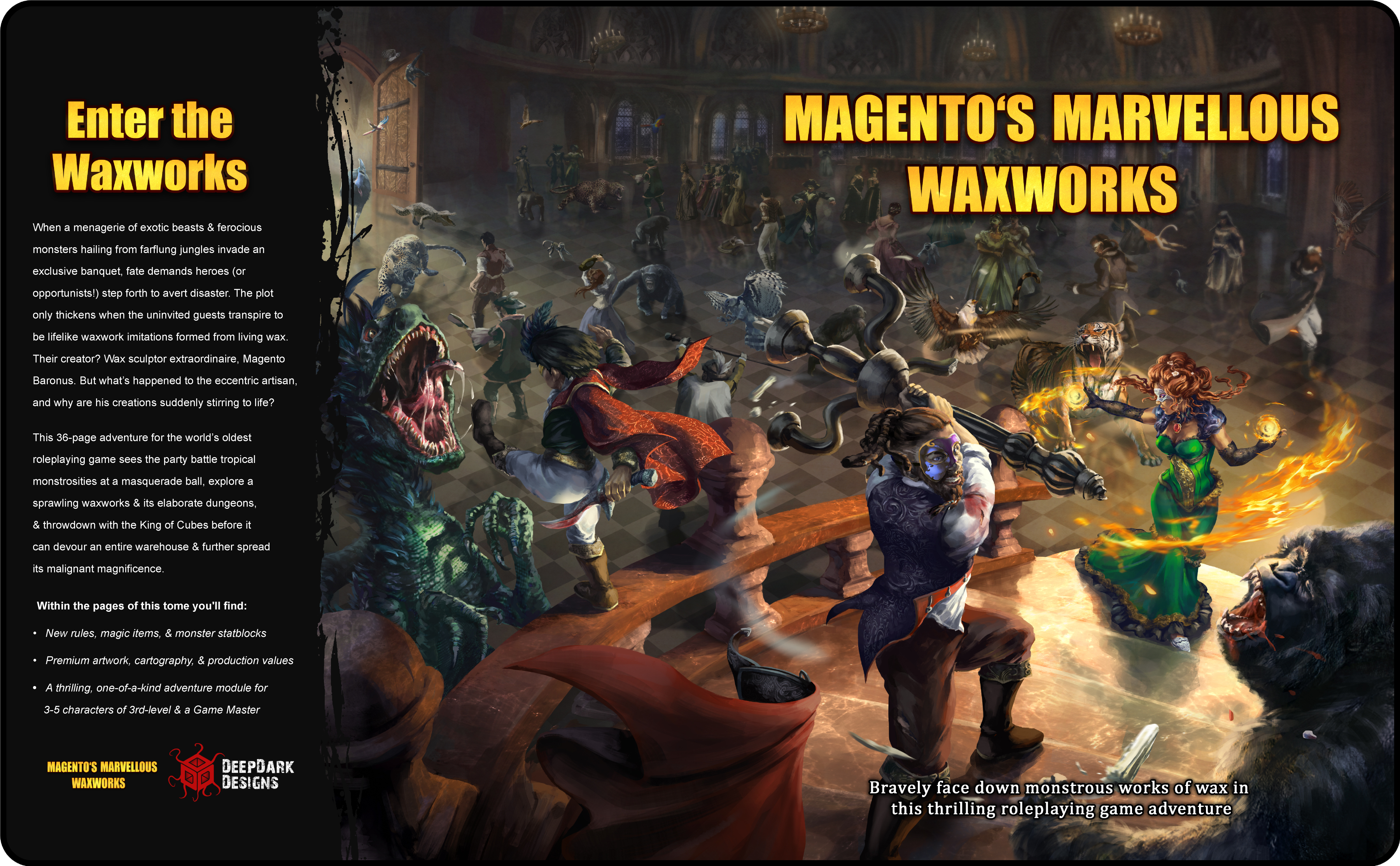 Magento S Marvellous Waxworks D D Pfrpg Quickstarter By Deepdark Designs Ltd Kickstarter