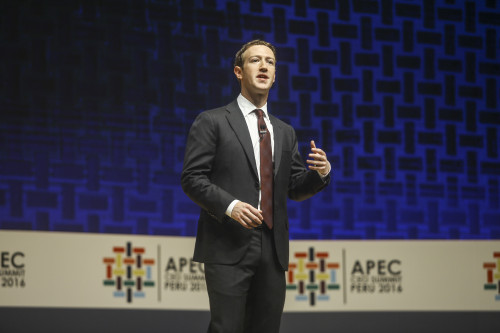19/11/2016- Lima,Peru- Mark Zuckerberg, CEO de Facebook, participa da Apec 2016, no Peru
