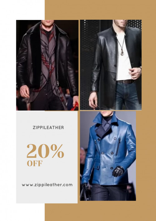 Men's Leather Coats 20% OFF