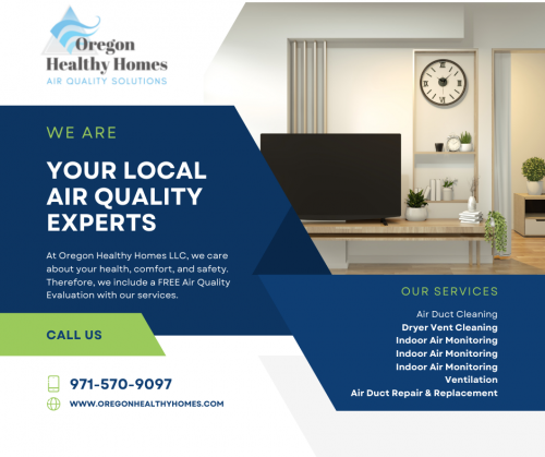 Oregon Healthy Homes LLC at https://www.oregonhealthyhomes.com, we care about your health, comfort, and safety. Therefore, we include a FREE Air Quality Evaluation with our services. This evaluation will help us provide expert solutions for your indoor air quality needs.