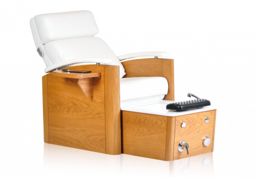 https://www.spafurniture.in/products/anagh-pedicure-spa-chair/	

Anagh is luxury design professional Pedicure Spa Chair from Esthetica. Crafted with natural wood frame structure and natural wood veneer for aesthetically appealing design.