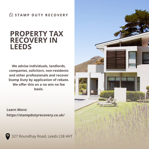 We advise individuals, landlords, companies, solicitors, non-residents and other professionals and recover Stamp Duty by application of rebate. We offer this on a no win no fee basis.
Visit Our Site: https://stampdutyrecovery.co.uk/
#PropertyTaxRecoveryLeeds #Property #Tax #Recovery #Leeds #company