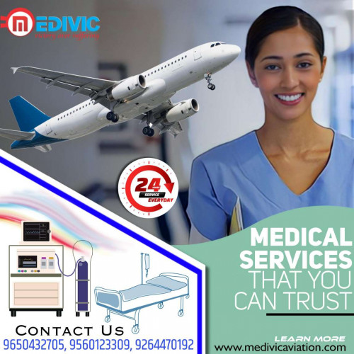 Medivic Aviation Air Ambulance Services in Raipur is a vital and reliable medical emergency transport service with all medical attachments for the convenient shifting of the patient during the medical complication shifting hours.

More@ https://bit.ly/3MYMx7L