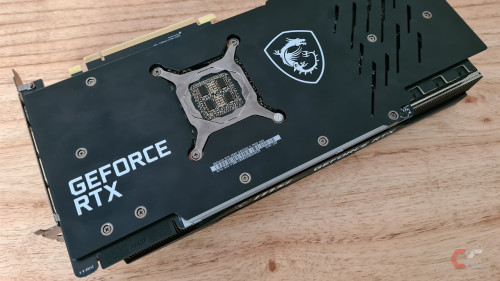Review RTX 3090 MSI Overcluster Backplate