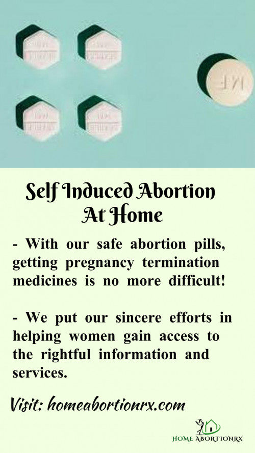 Medical abortion pills such as Mifepristone and Misoprostol, after intaking it helps in giving the natural abortion than that of surgical abortion. Surgical abortion can be taken as an option if medical abortion does not stand to be successful even after taking the abortion pills or if the pregnancy has crossed over the first trimester or 8 weeks. Want to know in detail about self-induced abortion at home then, visit the provided link. 

Visit: Homeabortionrx.com