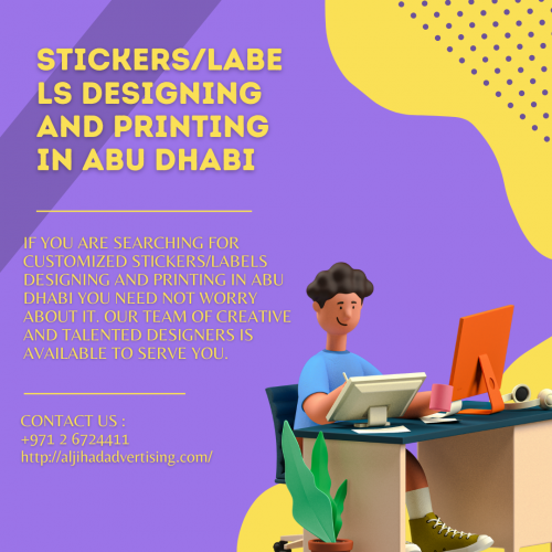 We are one of the leading Digital designing, marketing & printing Brand in UAE. Equipped with state-of-the art modern technology & highly experienced professional                        More Details: https://aljihadadvertising.com/services/stickers-and-labels/                       #printing #printinginabuDhabi #labeldesigninginabuDhabi #designinginabudhabi