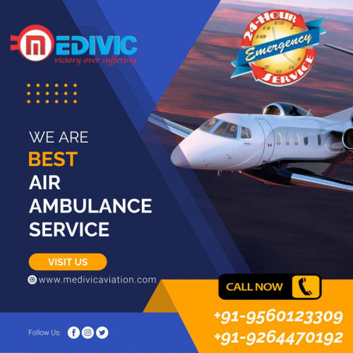 Medivic Aviation Air Ambulance in Bagdogra offers the top advanced medical shifting service for the convenient and swiftest shifting of the patient. Use now our service via easy booking method by us.
More@ https://bit.ly/2PwX9MC