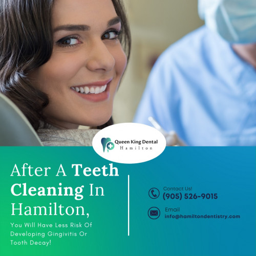 After a teeth cleaning in Hamiltion, you will have less risk of developing gingivitis or tooth decay!
.
Call today!
? +1 905-526-9015
✉️ info@hamiltondentistry.com
? https://queenkingdental.com
.
#dentaloffice #teethwhitening #orthodontics #implant #dentists #dentalimplants #dentalhygiene #smilemakeover #tooth #dentalclinic #dentalcare