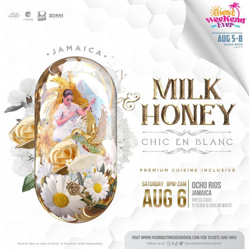 MILK & HONEY JAMAICA “CHIC EN BLANC” - BEST WEEKEND EVER