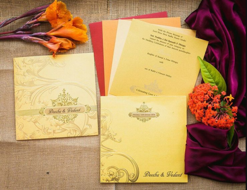 Sikh and Punjabi weddings are famous for resonating a vibrant and joyous mood. Sikh Wedding Invitation Cards contain bold colors, elegant fonts, religious motifs/symbols and one-of-a-kind themes. You can present your wedding invite as a regular card or as a regal scroll, card in a box, or a card in a bag. Let Indian Wedding Card sound the dhol of your wedding with our exclusive Sikh Wedding Cards. Order now @ https://www.indianweddingcard.com/Sikh-Wedding-Cards.html