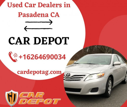 Buy the used cars in California, USA. Approach a used cars dealership near me. Choose the best used cheap car in Pasadena near me at a low rate you want. Car Depot is the leading used car dealer in the United States near you. Contact them!