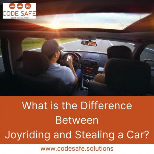 Did you know your car is a lethal weapon?
Its the first thing my father told me before I got into his car for my first driving lesson.
Now days to obtain a driving licence, requires 120 hours behind the wheel before receiving your P plates and then another year before coming off your P’s.
Teenagers love to take their parents cars.

For More Info:https://www.codesafe.solutions/difference-joyriding-and-stealing-car/