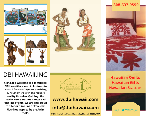 DBI-Hawaii offers a wide range of Hawaiian collectibles for sale that will surely bring the beauty of Hawaii into your homes.  They also make great gifts to friends and families.http://dbihawaii.com/contact-us/