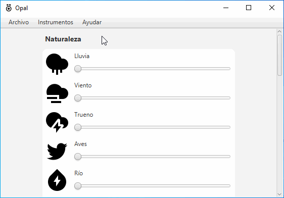 Ajustes de Opal