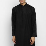 black-dobby-kurta-2