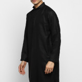 black-dobby-kurta-4