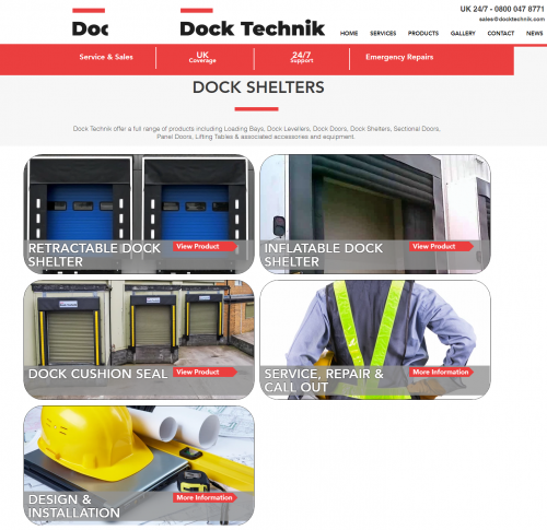 DockTechnik offer Loading Bay Repairs, Dock Leveller Repairs, Dock Door Repairs, Dock Shelter Repairs, Sectional Door Repairs, Panel Door Repairs, Lifting Table Repairs Plus assosiated Sales.

Dock Technik believe loading bay equipment is essential to the effective, efficient and safe handling of goods.Dock Levellers, dockshelters, loading houses and other docking accessories make loading and unloading safe and effective and enables the distribution network to operate seamlessly.Dock Technik offer a unique one stop shop for loading systems products and solutions throughout the United Kingdom - 24/7.
#Dockbuffers #Dockshelters #Docklevellers


Read more:- https://www.docktechnik.com/dockshelters