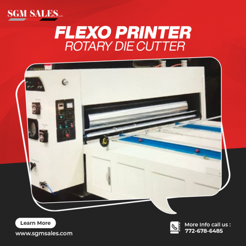 At SGM Sales, we offer a flexo printer rotary die cutter that adds a specific design to the packaging, allowing each packed product to look amazing. It not only reduces material waste but also enhances speed and efficiency. Visit our website to shop right now!
https://sgmsales.com/afg-65-high-speed-pharmaceutical-gluer/