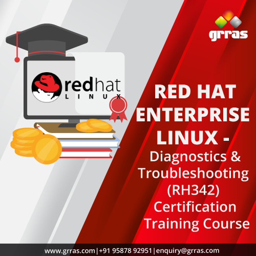 Take your career forward with the right training and certification from Grras Solutions. Apply now for our Red Hat Enterprise Linux - Diagnostics and Troubleshooting (RH342) Certification Training Course. Broaden the horizons of your future with us and make the most of your choices. 
Become a part of the biggest and most widely spread company on the globe - Red Hat! Don't let your prospects pass by while you spend too much time wondering and get to working on your future now!