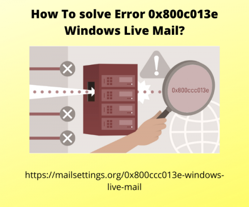 solve Error 0x800c013e Windows